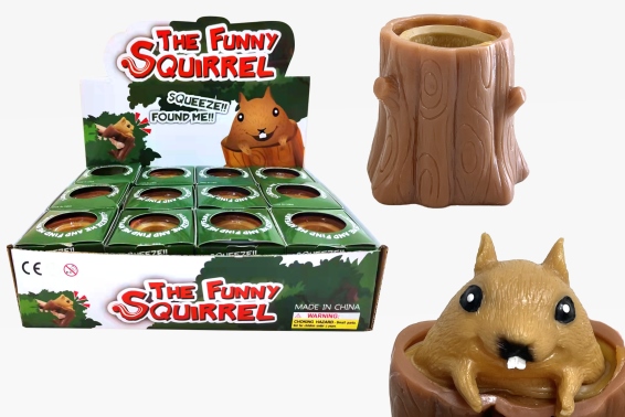Squeeze funny squirrel height 6,3 cm (12)