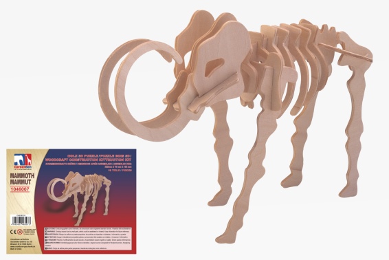 Holz 3D Puzzle Mammut (12)