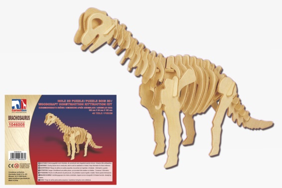 Holz 3D Puzzle Brachiosaurus (12)