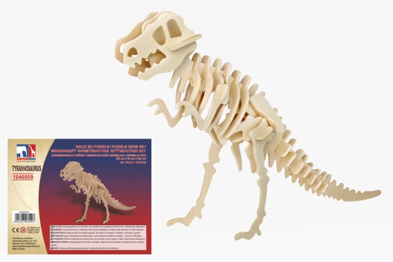 3D wooden puzzle T-rex (12)