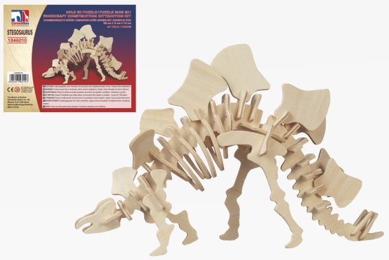 Holz 3D Puzzle Stegosaurus (12)