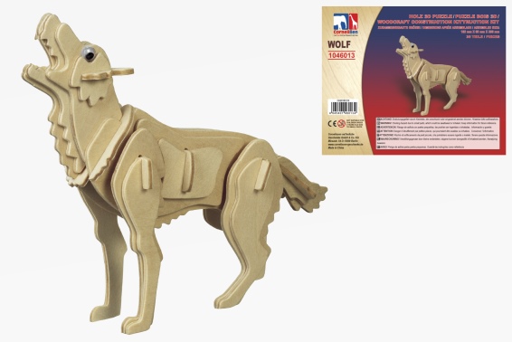 Holz 3D Puzzle Wolf (12)