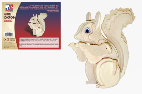 3D wooden puzzle squirrel (12)