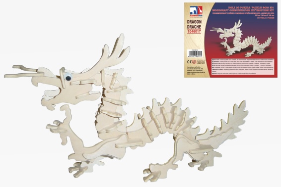 Holz 3D Puzzle Drache (12)