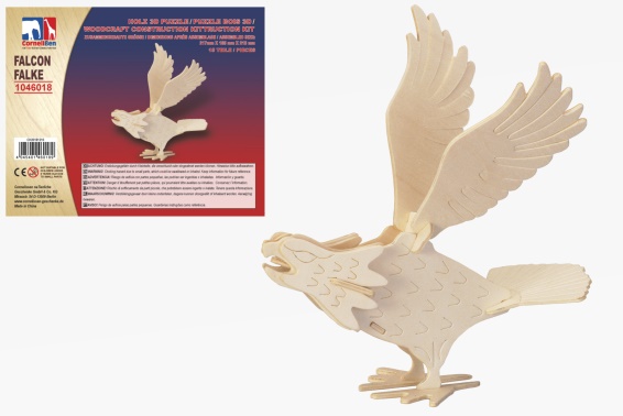 Holz 3D Puzzle Falke (12)