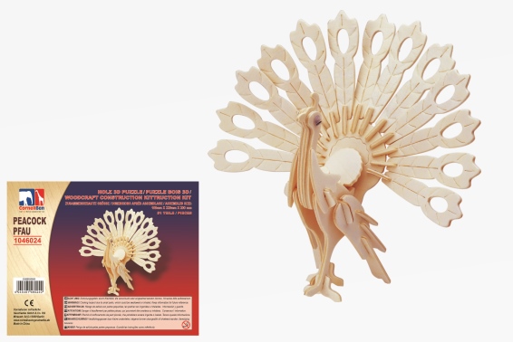 3D wooden puzzle peacock (12)