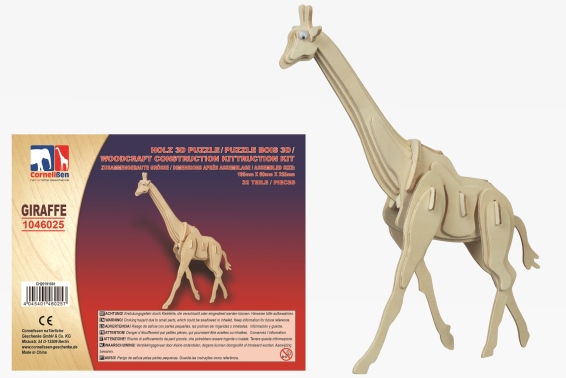 Holz 3D Puzzle Giraffe (12)