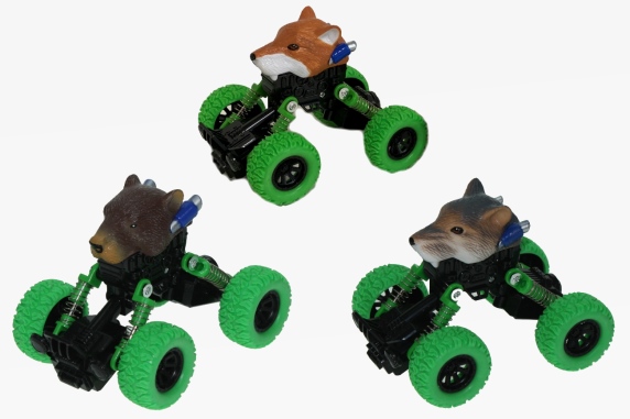 Pull back racing car forest animal (12)