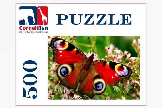 Puzzle peacock butterfly 500 pieces (6)