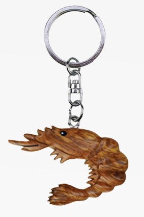 Holz Anhänger Garnele (6)
