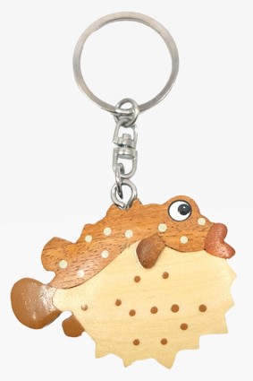 Holz Anhänger Kugelfisch (6)
