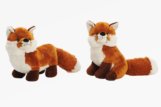 Plush fox 2 assorted height 21 cm (2)