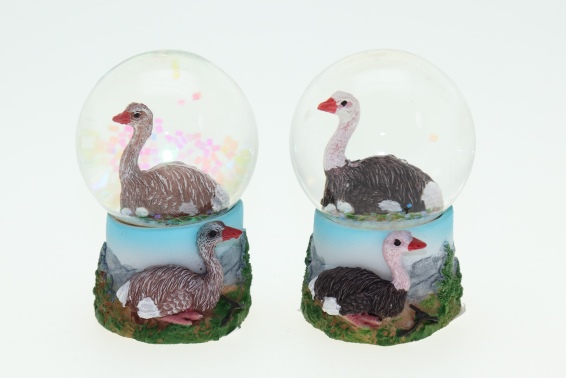 Glitter ball ostrich 2 assorted (6)