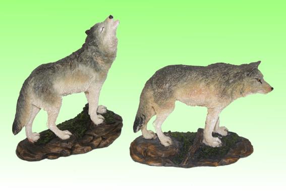 Poly wolf 2 assorted l 12 to 13,5 cm (2)