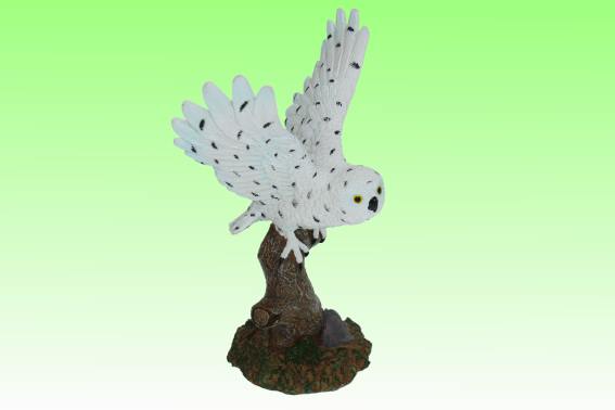 Poly Schnee Eule Höhe 17,5 cm (1)