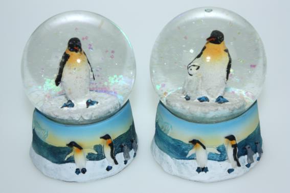 Glitter ball king penguin 2 assorted (6)