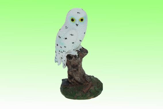 Poly snowy owl height 10,5 cm (3)