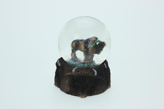 Glitzerkugel Bison Höhe 6,5 cm (6) Glitzerkugel Bison Höhe 6,5 cm (6)
