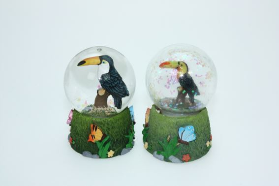 Glitzerkugel Tukan 2fach H 6,5 cm (6) Glitzerkugel Tukan 2fach H 6,5 cm (6)