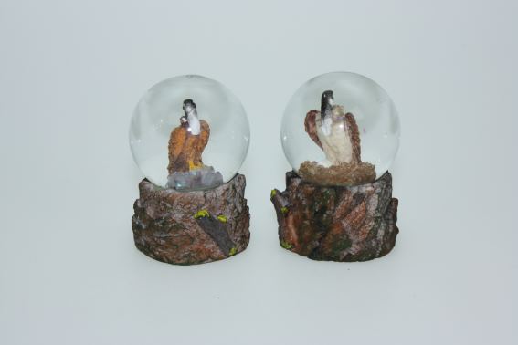 Glitzerkugel Geier 2fach H 6,5 cm (6) Glitzerkugel Geier 2fach H 6,5 cm (6)