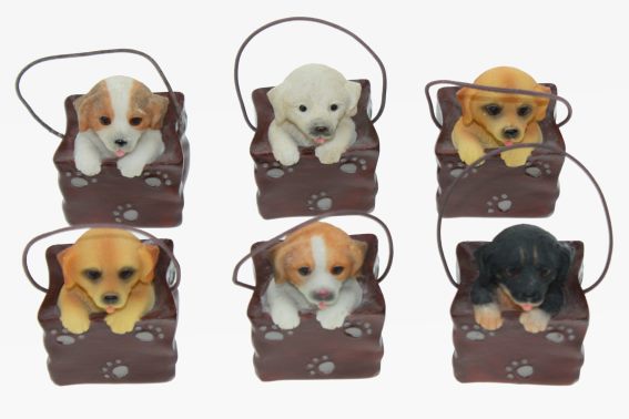 Poly dog in poly bag 6 assorted (12)