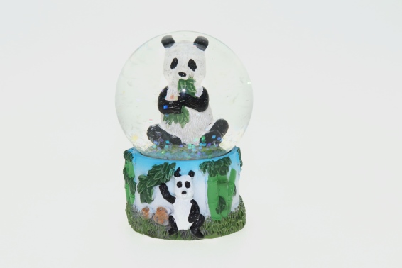 Glitter ball panda height 6,5 cm (6)