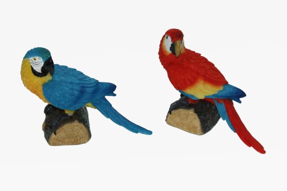 Poly parrot 2 assorted length 12 cm (2)