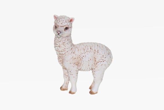 Poly alpaca white height 7,5 cm (6) Poly alpaca white height 7,5 cm (6)