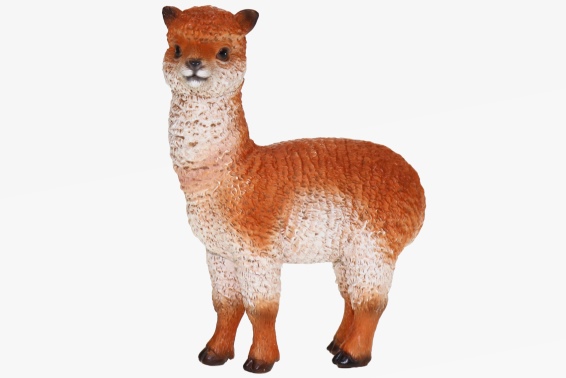 Poly alpaca brown height 12,5 cm (1) Poly alpaca brown height 12,5 cm (1)
