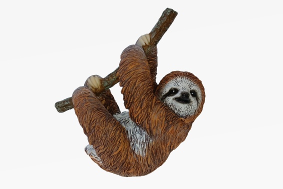 Poly sloth height 10,5 cm (4) Poly sloth height 10,5 cm (4)