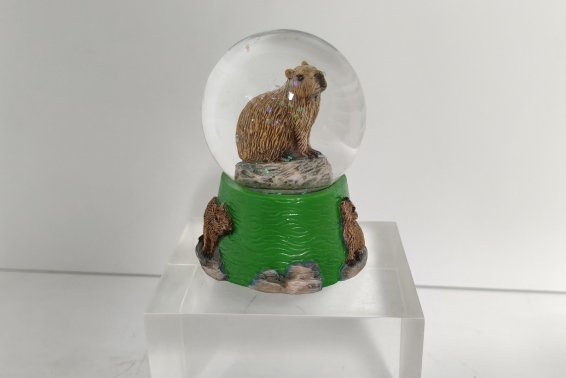 Glitter ball capybara height 6,5 cm (6)