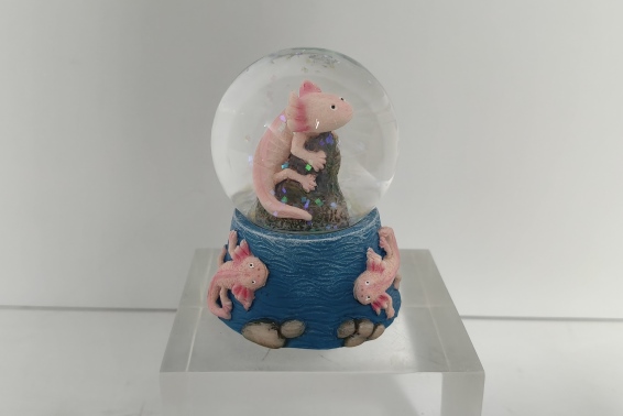 Glitter ball axolotl height 6,5 cm (6)