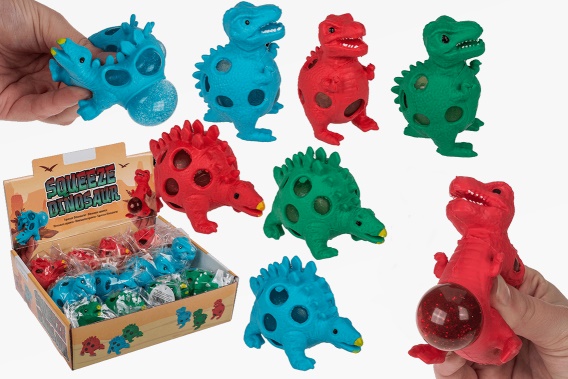 Squishy mesh ball dinosaur 6 asst. (12)