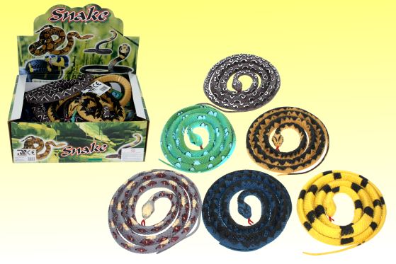 Stretch snake 6 assorted l 130 cm (12)