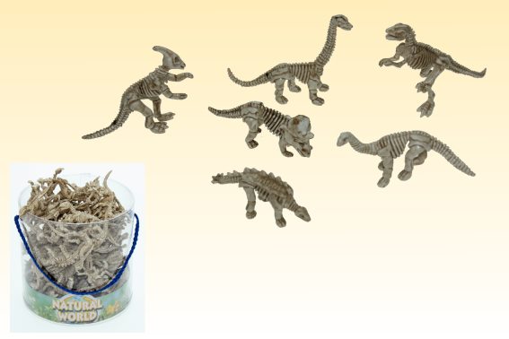 PVC dino skeleton 6 assorted (120)