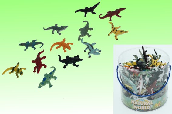 PVC crocodile 12 assorted (120)