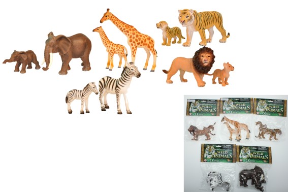 PVC zoo animals in bag (20)