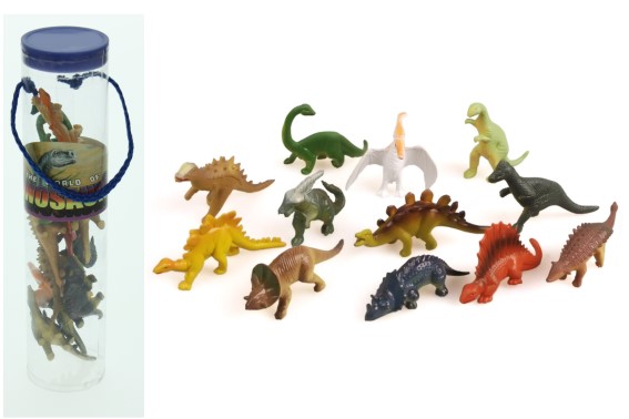 PVC dinosaurs in tube 12pcs set (12)