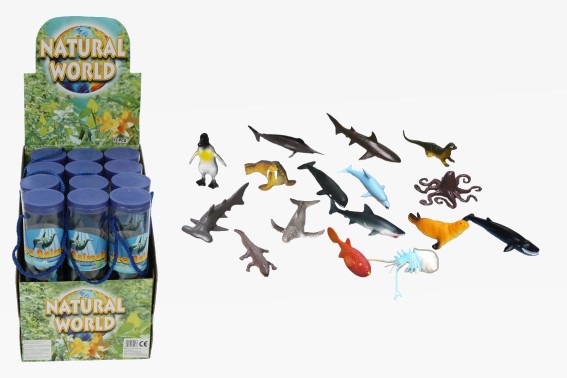 PVC sea animals in tube 16pcs set (12)