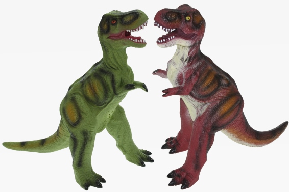 Soft PVC dino t-rex 2 assorted (6)