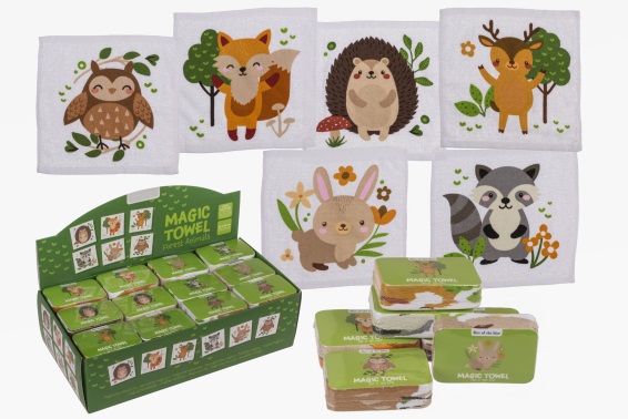 Magisches Handtuch Waldtier 6fach (48)