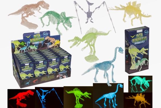 Dino skeleton building kit 6 assorted (24)