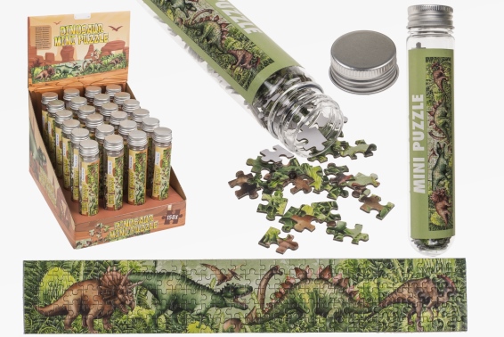 Mini puzzle dinosaurs in tube (24)